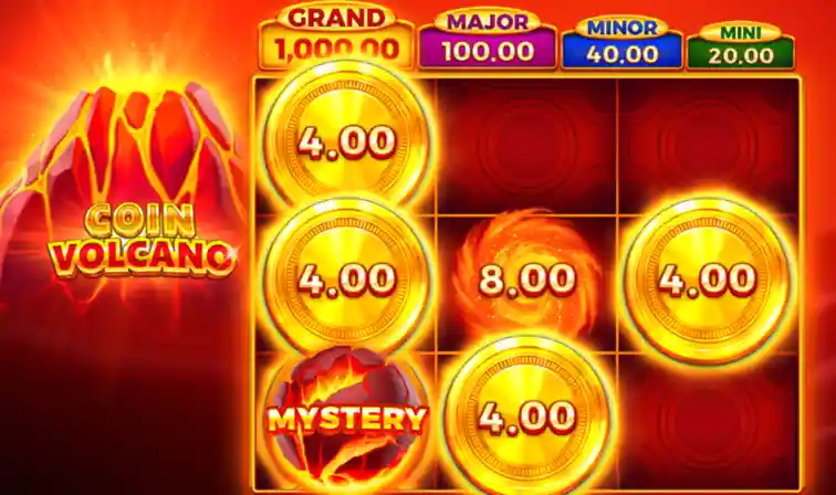 Símbolos do Coin Volcano Slot